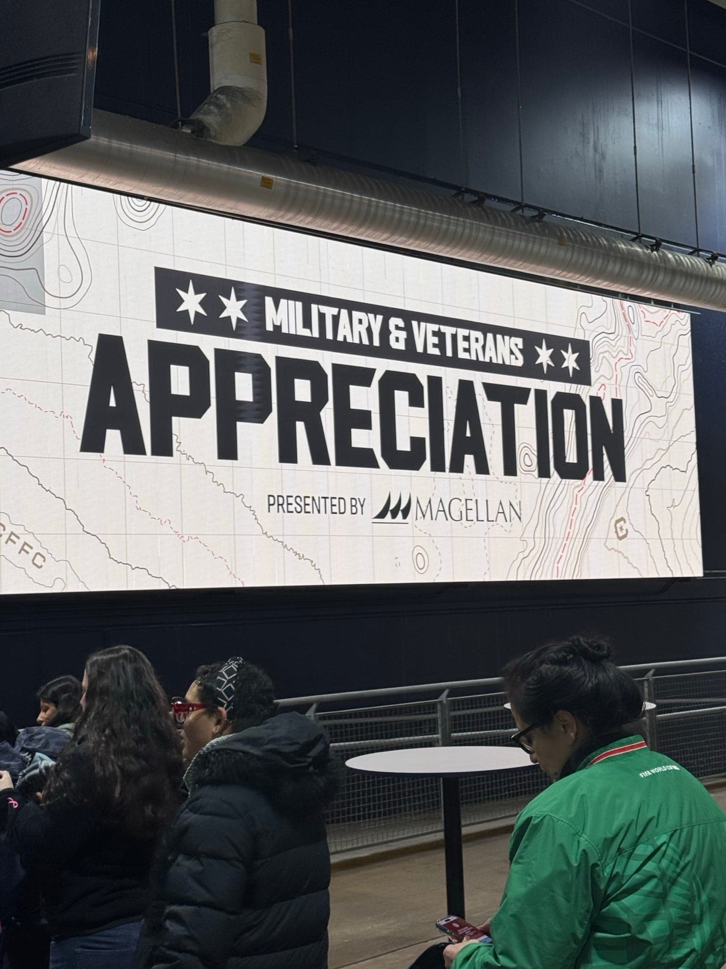 Foundation members at Chicago Fire FC Military Night